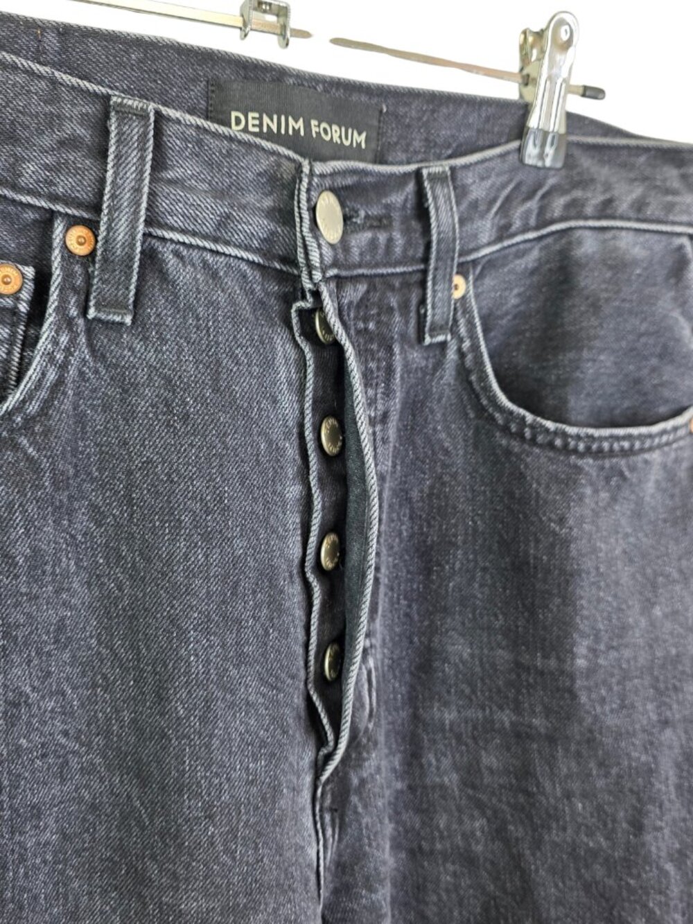 Aritzia Denim Forum The BF High Rise Loose Jeans, Button Fly, Size 27, Cotton - Picture 11 of 11